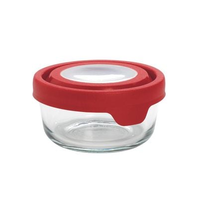 Anchor Hocking Round Trueseal Food Storage W/ Cherry Lid-91844Ahg18 - 4013906