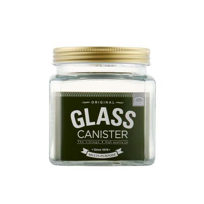 Lock & Lock Glass Canister Square 1200ml