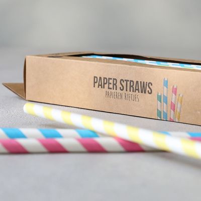 On - Drinking Straws Jumbo Paper 50pcs Set - RT1310020