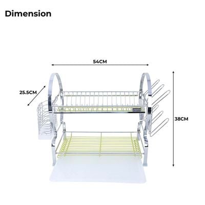 Life Smile 2 Tier Dish Rack