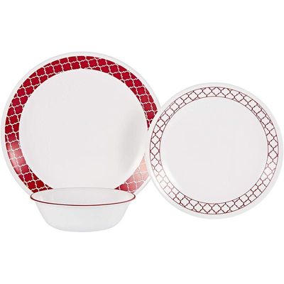 Corelle Crims Trellis 18 Pcs Dinner Set 1130931 4116488