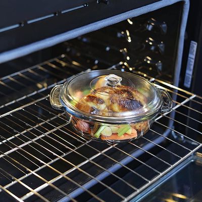 Anchor Hocking 2 Qt. Preferred Casserole Dish W/ Cherry Truefit Lid & Glass Cover-91817Ahg17 - 4013928