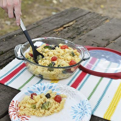 Anchor Hocking 2 Qt. Preferred Casserole Dish W/ Cherry Truefit Lid & Glass Cover-91817Ahg17 - 4013928