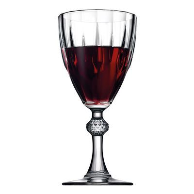 Pasabahce 6-Piece Diamond Goblet Glass Set 245ml