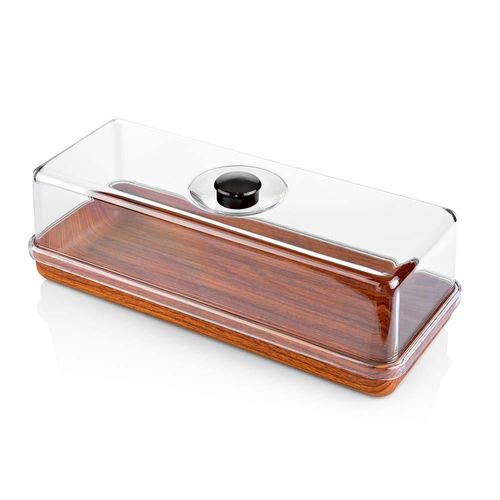 Evelin Rectangle Bread & Cake Serving Box Container - 10502M