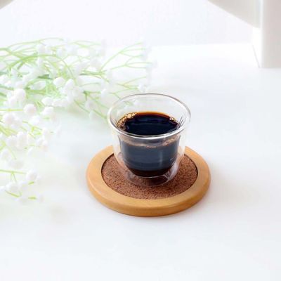 Life Smile 6PCS double wall glass cawa cups