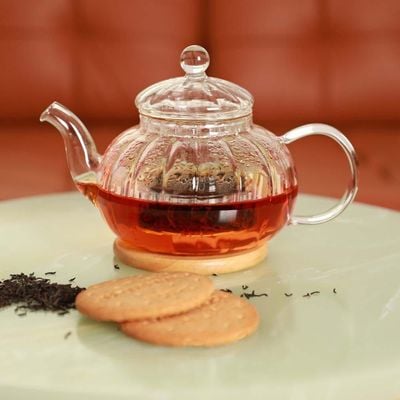 Life Smile Glass Teapot with Infuser