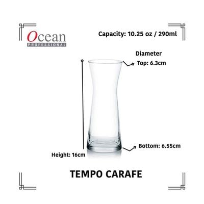 Ocean Tempo Carafe Glass 290Ml - B13610