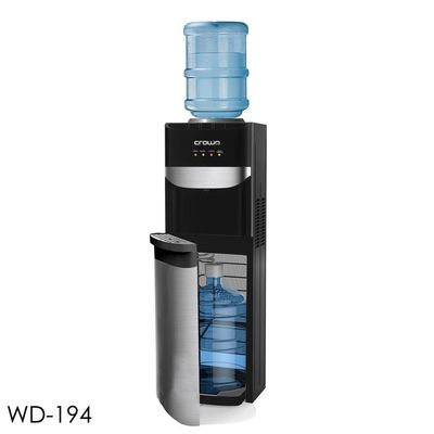 جهاز توزيع الماء من كراونلاين موديل WD-194 مع وحدة تبريد وتسخين (عادي، بارد، وساخن)، 220-240 فولت، 50/60 هرتز، قدرة الإدخال: 520 واط، قدرة التسخين: 420 واط، قدرة التبريد: 100 واط.