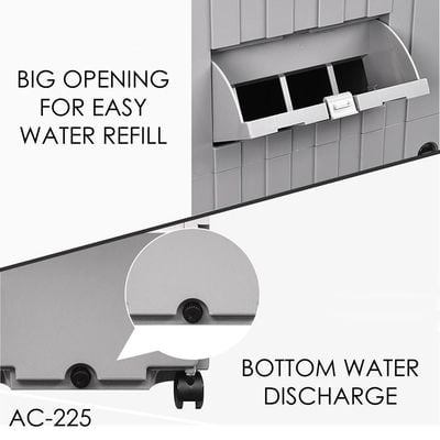 Crownline Evaporative Air Cooler With Remote Control-White