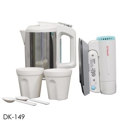 Crownline Travel Kit - Water Kettle, Hair dryer, Iron