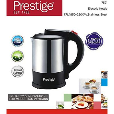 Prestige S/S Electric Kettle 1.7Ltr- 1.7Ltr, 2000W-Pr7521