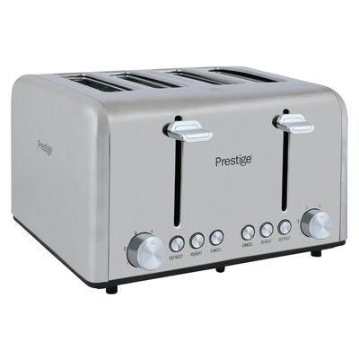 Prestige 4 Silce Stainless Steel Toaster 1600W With Bs Plug -Pr54904