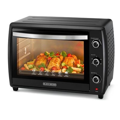 Black & Decker 66L Toaster Oven with Double Glass and Rotisserie