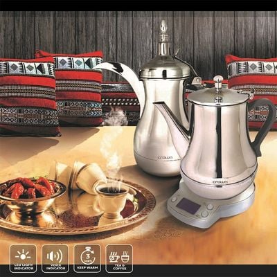 كراونلاين دو-252، صانع قهوة/شاي عربي، سعة 0.8 لتر، 220-240 فولت، 50-60 هرتز، 850-1000 واط.