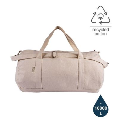 Puebla - Grs-Certified Recycled Cotton Duffel / Gym Bag - Natural