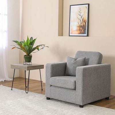 Dandria 1-Seater Sofa - Dark Grey - With 2-Year Warranty