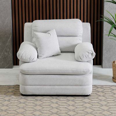 Manchester 1-Seater Sofa – Grey – With 2-Year Warranty