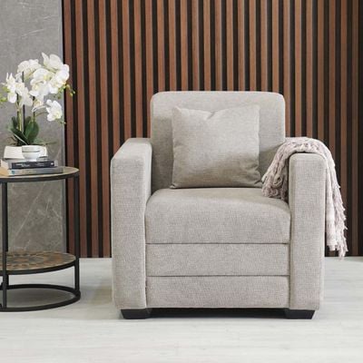 Indulgence 1-Seater Sofa – Grey – With 2-Year Warranty