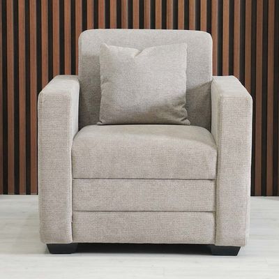 Indulgence 1-Seater Sofa – Grey – With 2-Year Warranty
