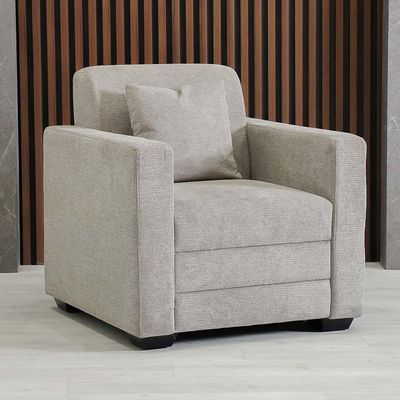 Indulgence 1-Seater Sofa – Grey – With 2-Year Warranty