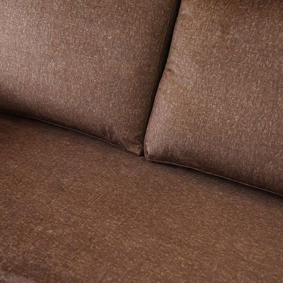 Lara 3-Seater Fabric Left & Right Reversible Corner Sofa - Brown - With 2-Year Warranty