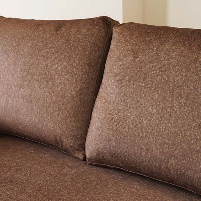 Lara 3-Seater Fabric Left & Right Reversible Corner Sofa - Brown - With 2-Year Warranty