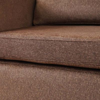 Lara 3-Seater Fabric Left & Right Reversible Corner Sofa - Brown - With 2-Year Warranty