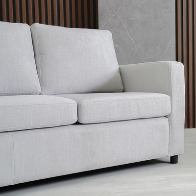 Lara 3-seater Fabric Left and Right Reversible Corner Sofa - Grey - With 2-Year Warranty