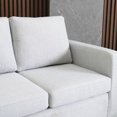 Lara 3-seater Fabric Left and Right Reversible Corner Sofa - Grey - With 2-Year Warranty