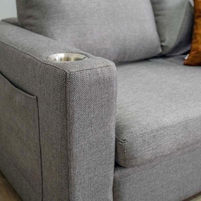 Ashley 3-Seater L-Shape Corner Sofa – Grey – With 2-Year Warranty