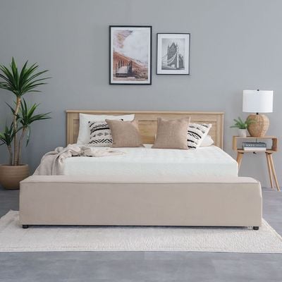 Raymond 180x200 King Bed - Summer Oak - With 2-Year Warranty
