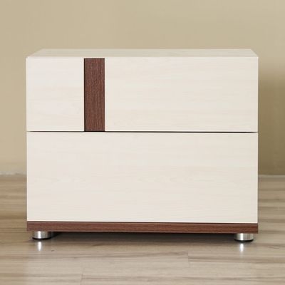 Maybell Bedroom Set - White Maple / Walnut