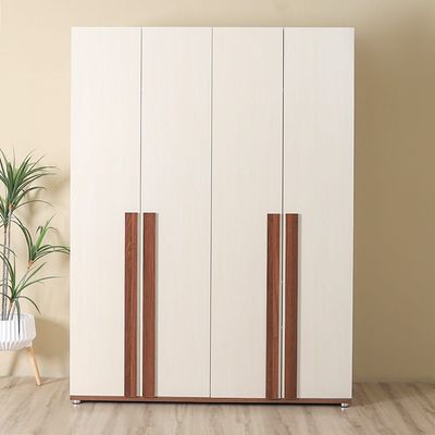 Maybell Bedroom Set - White Maple / Walnut