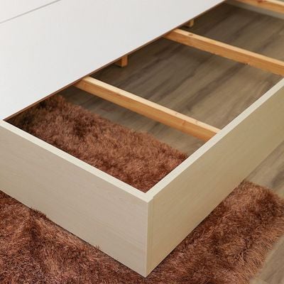Maybell 180x200 King Bed Set - White Maple/Walnut - With 2-Year Warranty