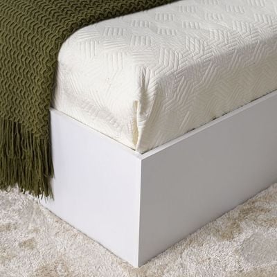 سرير بمقاس كينج من أستوريا 190x200 سم - أبيض
