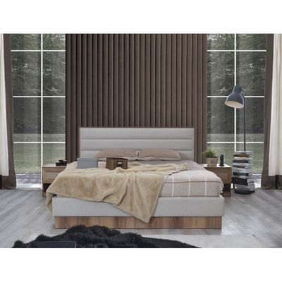 Bohem 180x200 King Bedroom Set - Dark Oak - With 2-Year Warranty