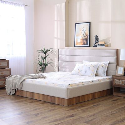 Bohem 180X200 King Bed - Dark oak