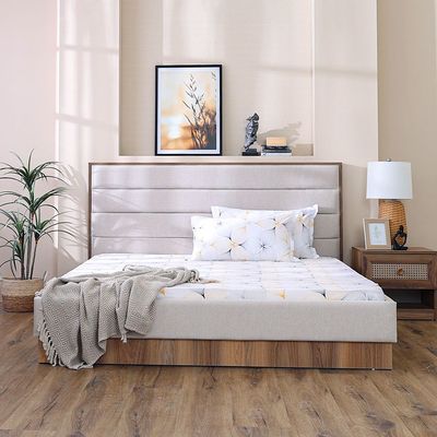 Bohem 180X200 King Bed - Dark oak