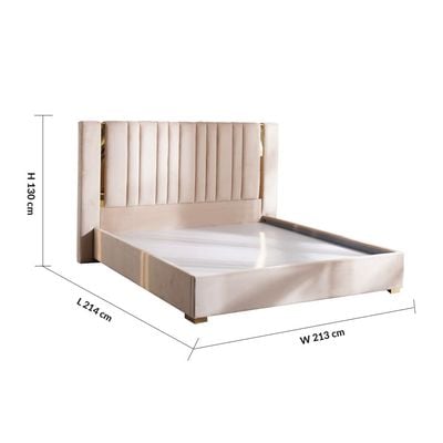 New Poliana 180X200 King Bed - Beige