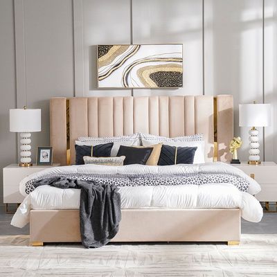 New Poliana 180X200 King Bed - Beige