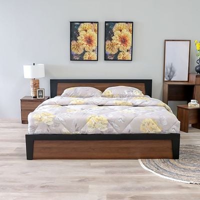 Martina 180X200 King Bed Set + Dresser and Stool - Columbia