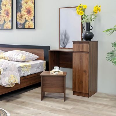 Martina 180x200 King Bed Set + Dresser and Stool - Columbia - With 2-Year Warranty