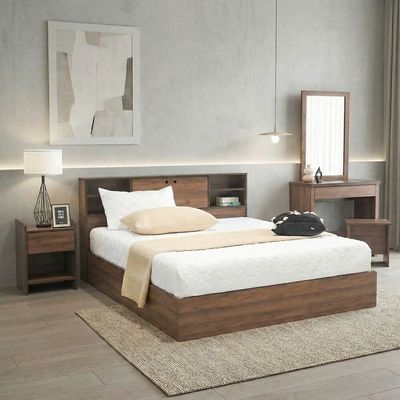 طقم سرير أدريانا كوين 150x200 + تسريحة ومقعد - كولومبيا