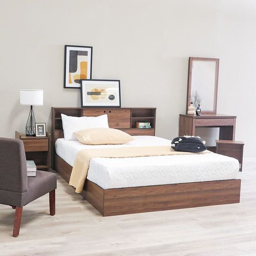 Adriana Queen Bed Set 200X150 + Dresser and Stool - Columbia 