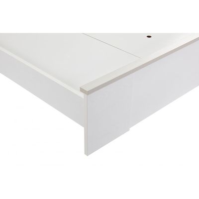 Thomas 180x200 King Bed - White/Light Oak - With 2-Year Warranty