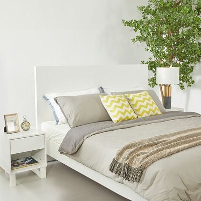 Kensley 180x200 King Bed - White - With 2-Year Warranty