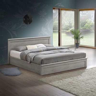 Raymond 150x200 Queen Bed - Grey Oak - With 2-Year Warranty