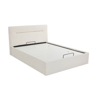 Hendrix 150x200 Queen Bed with Hydraulic storage - White - With 2-Year Warranty