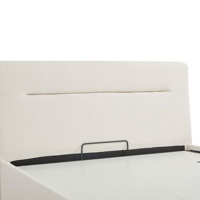 Hendrix 150x200 Queen Bed with Hydraulic storage - White - With 2-Year Warranty